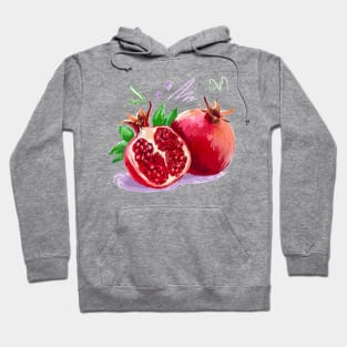 Pomegranade Hand Drawn Hoodie